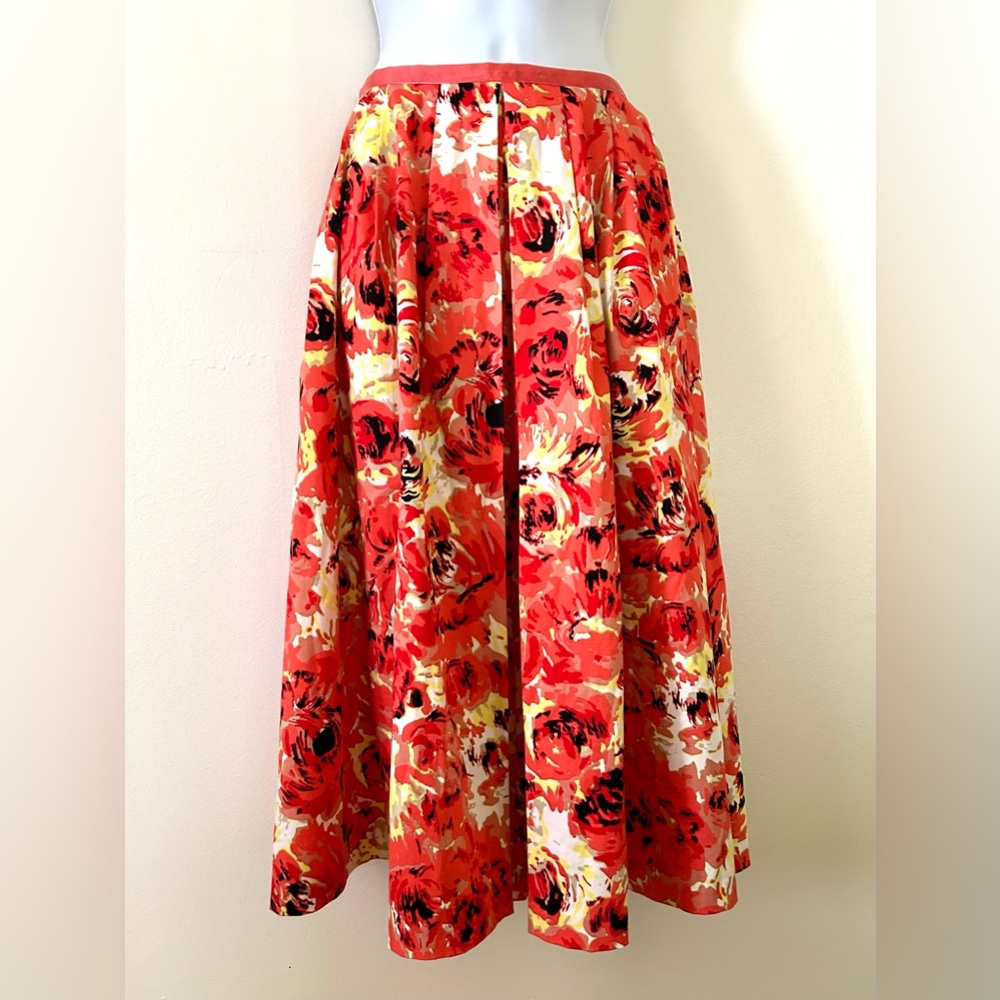 IDEOLOGY Print Cotton Skirt / Size 8